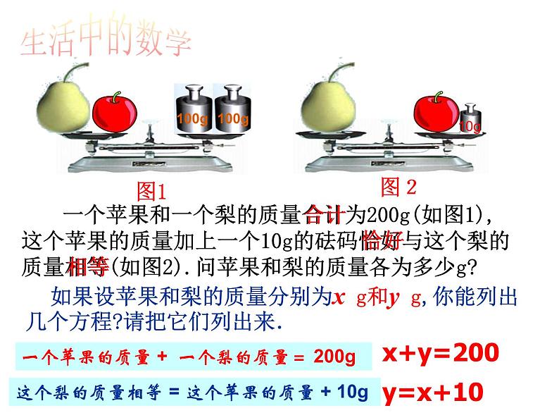 2.2 二元一次方程组 浙教版数学七年级下册课件03