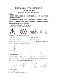 湖北省黄石市阳新县2022-2023学年八年级上学期期末考试数学试题