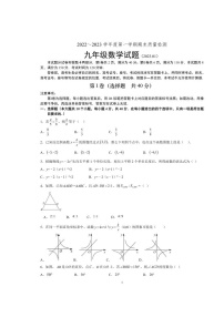 2023.1济南市南山区九年级上期末质量检测数学试题（含答案）