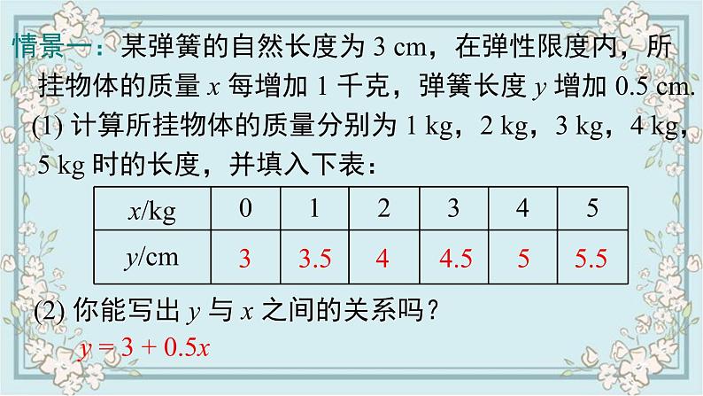 华师版数学八年级下册 17.3.1 一次函数 课件05