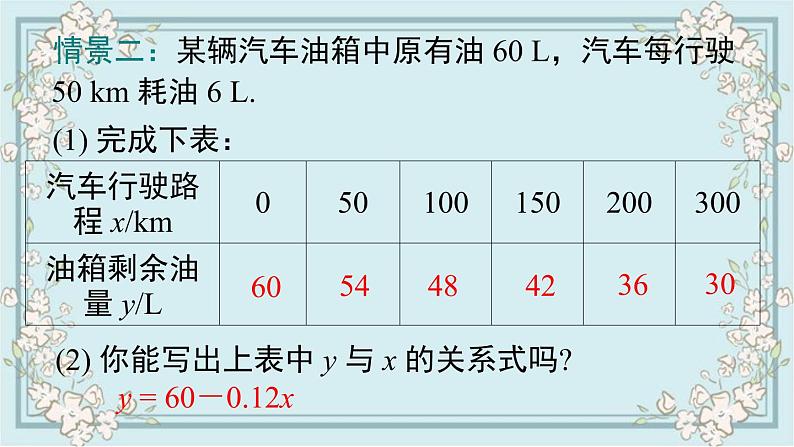 华师版数学八年级下册 17.3.1 一次函数 课件06