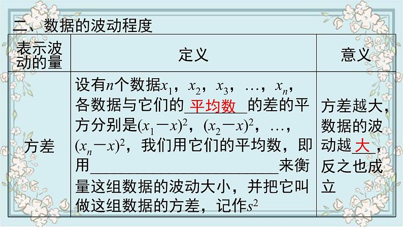 华师版数学八年级下册 第20章 小结与复习 课件第4页