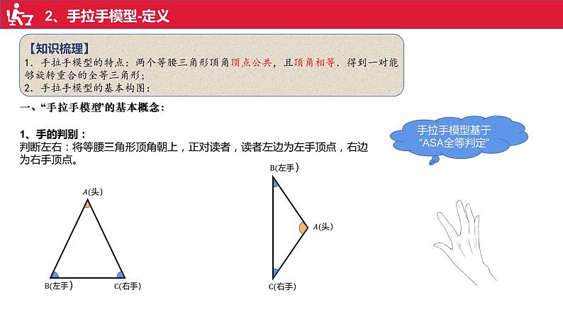 沪科版八年级上册全等三角形判定第2讲手拉手模型课件第2页