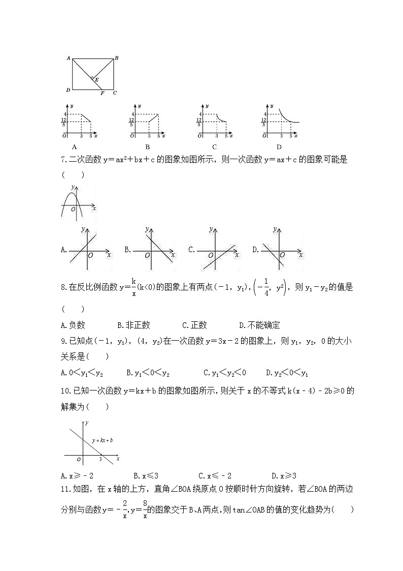 2023年中考数学二轮复习《函数的图象》强化练习(含答案)第2页