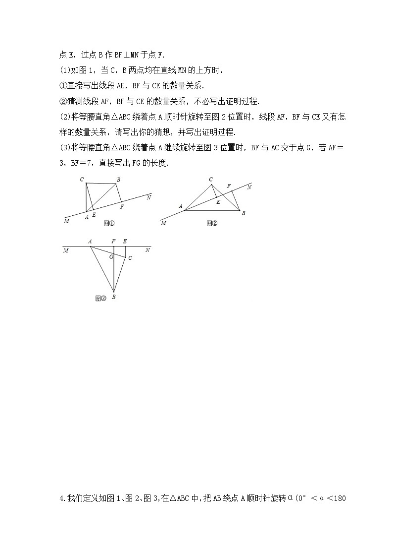 2023年中考数学二轮复习《图形的旋转综合题》强化练习(含答案)第3页