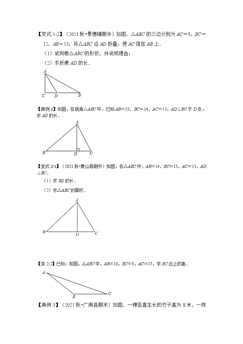 专题06 方程思想在勾股定理中应用-八年级数学下册《高分突破•培优新方法》（人教版）02