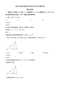 2022年河北省中考数学真题 （教师版）