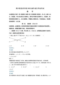 2022年四川省自贡市中考数学真题（教师版）