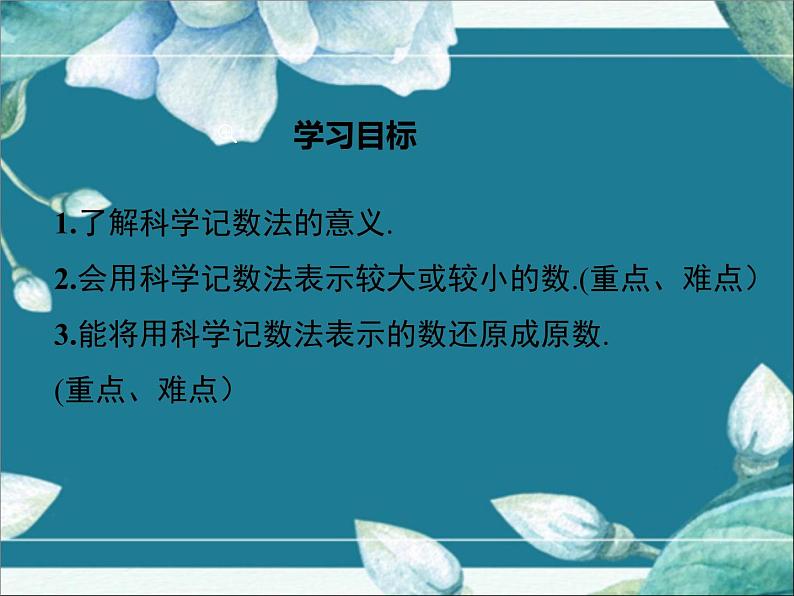 冀教版数学七年级下册 8.6 科学记数法 课件02