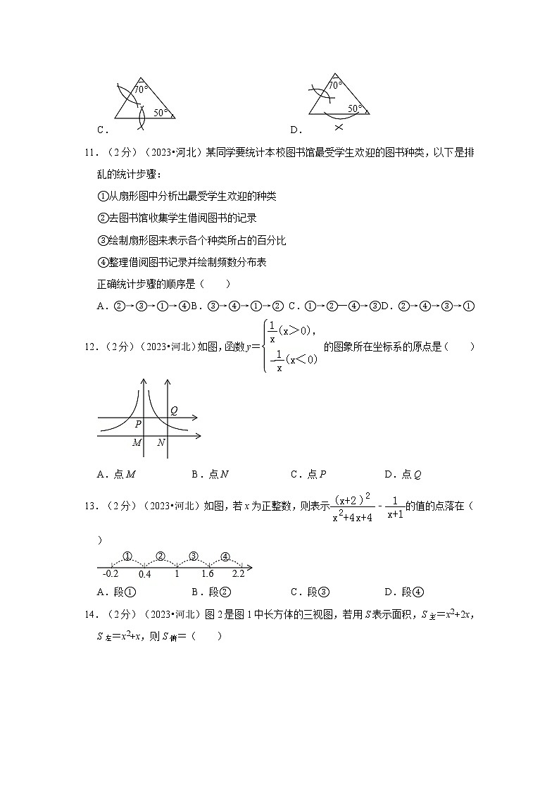 2023年河北省中考数学模拟试题及答案第3页