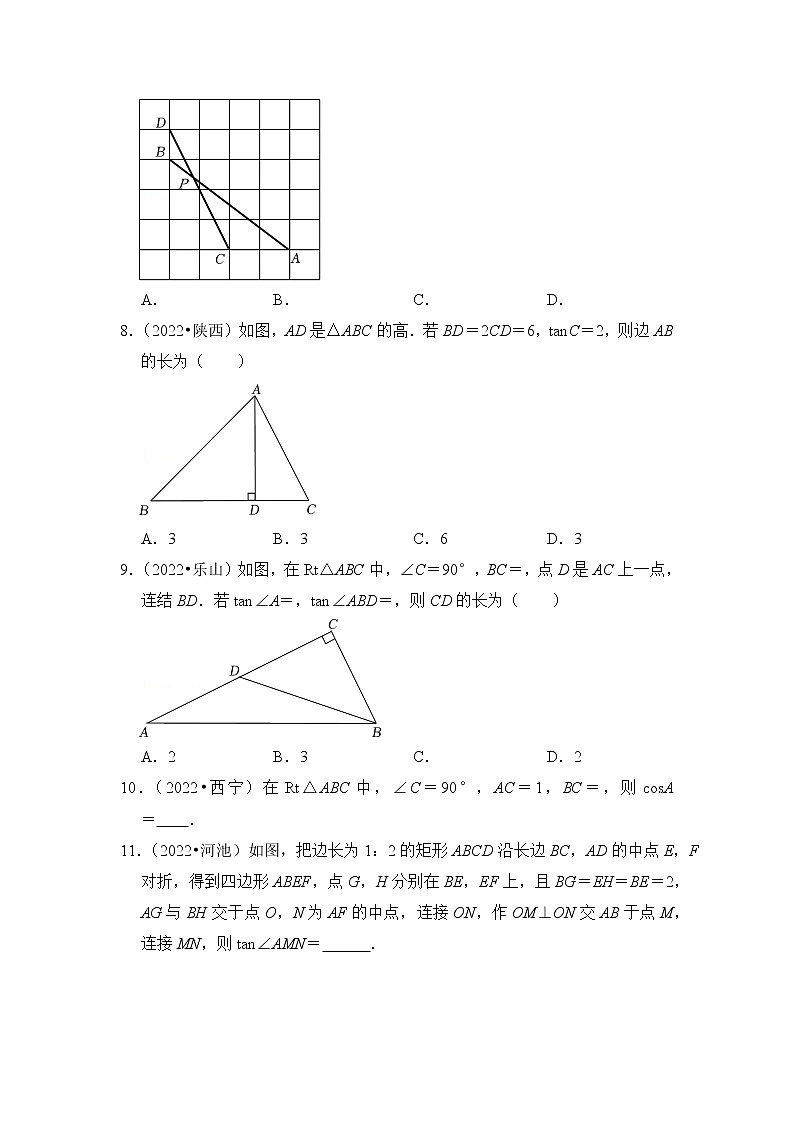 第十七讲  锐角三角函数及其应用（原卷版）第2页