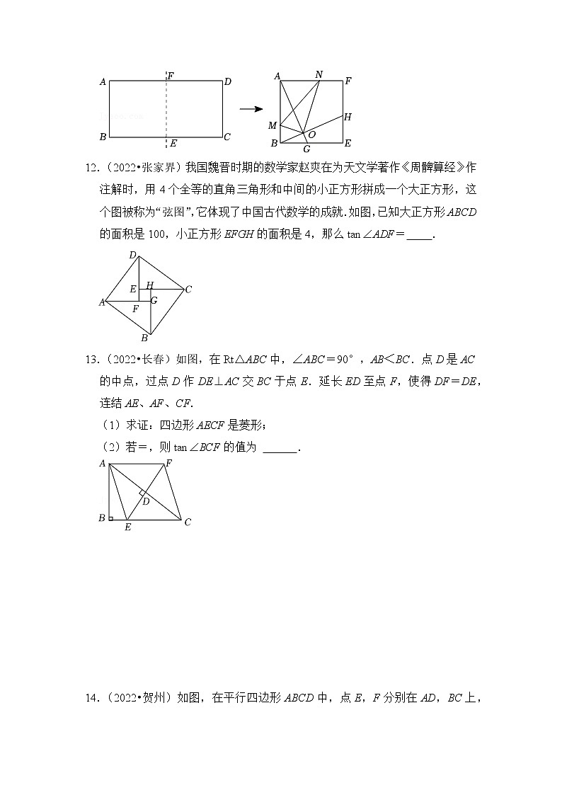 第十七讲  锐角三角函数及其应用（原卷版）第3页