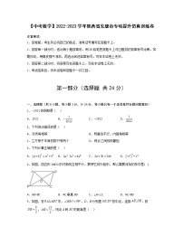 【中考数学】2022-2023学年陕西省安康市专项提升仿真训练卷（无答案）