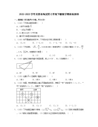 2022-2023学年北京市海淀区七年级下册数学期末检测卷（无答案）