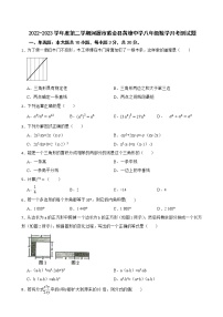 广东省河源市紫金县黄塘中学2022-2023学年八年级下学期3月月考数学试题(含答案)