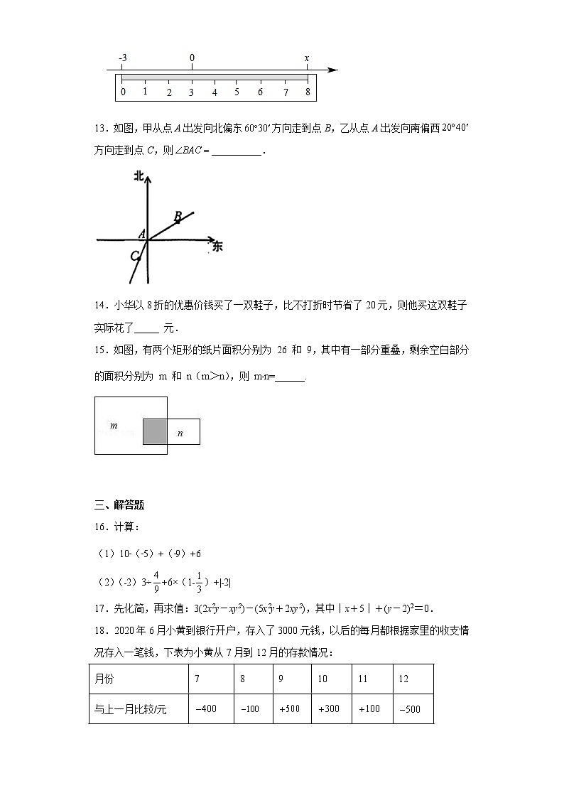 河南省洛阳市2022-2023学年七年级上学期期末数学试题（含详细答案）第3页