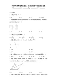 2023年陕西省西安市铁一滨河学校中考二模数学试题（含详细答案）