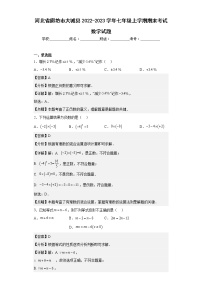 河北省廊坊市大城县2022-2023学年七年级上学期期末考试数学试题（含答案）