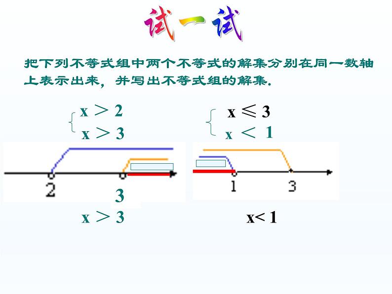 华东师大版数学七年级下册 第八章 8.3 解一元一次不等式组 课件第8页