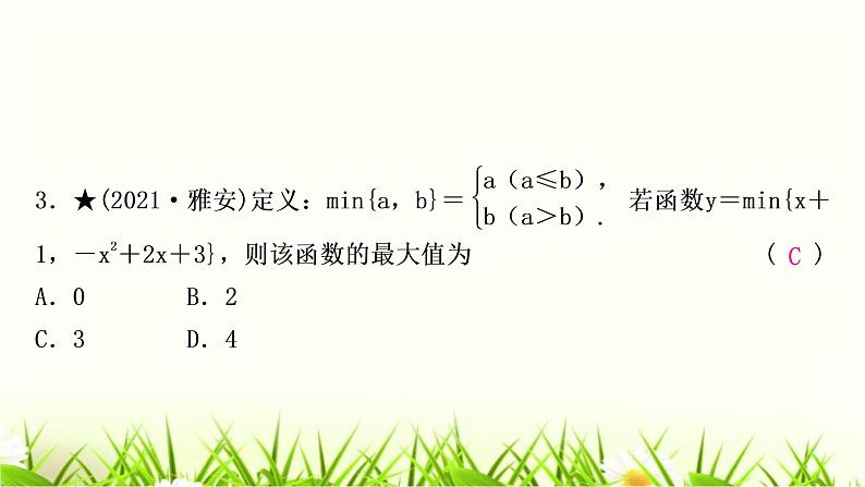 中考数学复习专项训练七类型一新定义型作业课件第4页