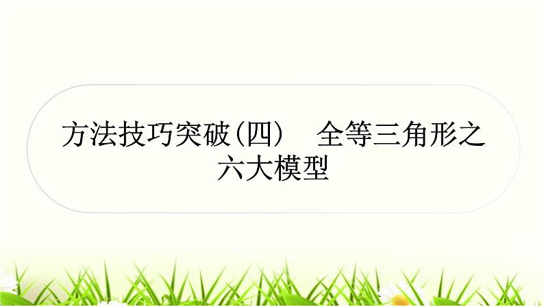 中考数学复习方法技巧突破(四)全等三角形之六大模型作业课件第1页