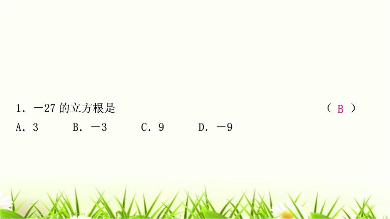 中考数学复习第一章数与式第二节数的开方与二次根式作业课件第2页