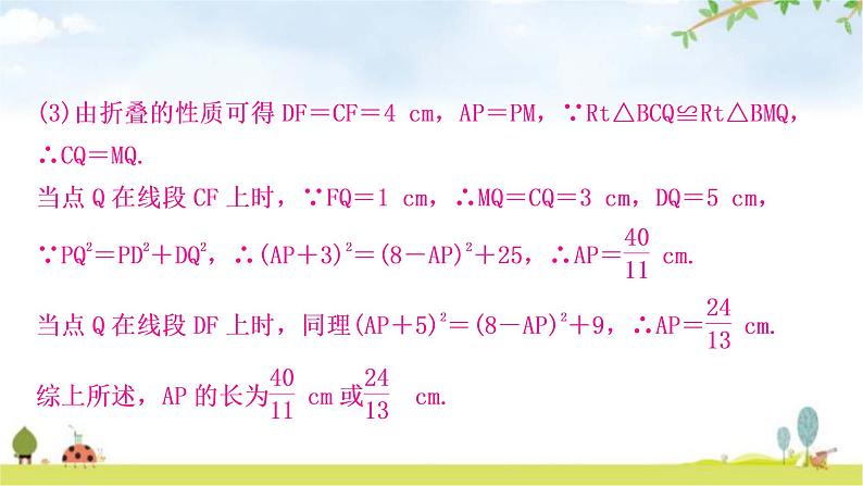 中考数学复习重难点突破几何综合探究题类型三：折叠问题教学课件07