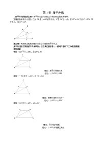 中考数学二轮培优专题精讲 第1讲 角平分线 (含详解)