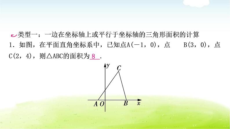 中考数学复习微专题(一)平面直角坐标系中的面积问题教学课件第2页