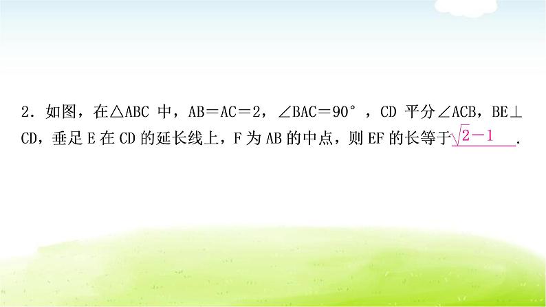 中考数学复习方法技巧突破(三)“角平分线”之五大模型教学课件05