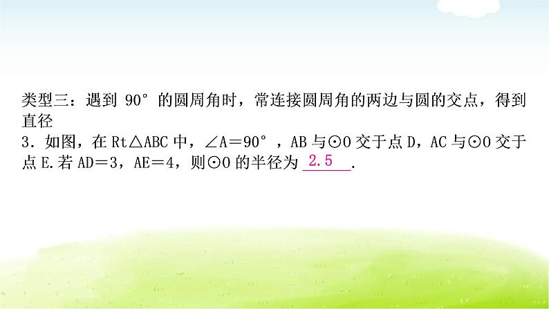 中考数学复习方法技巧突破(七)圆中常见辅助线的作法教学课件05