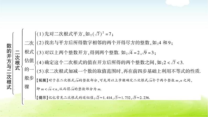 中考数学复习第二节数的开方与二次根式教学课件第6页