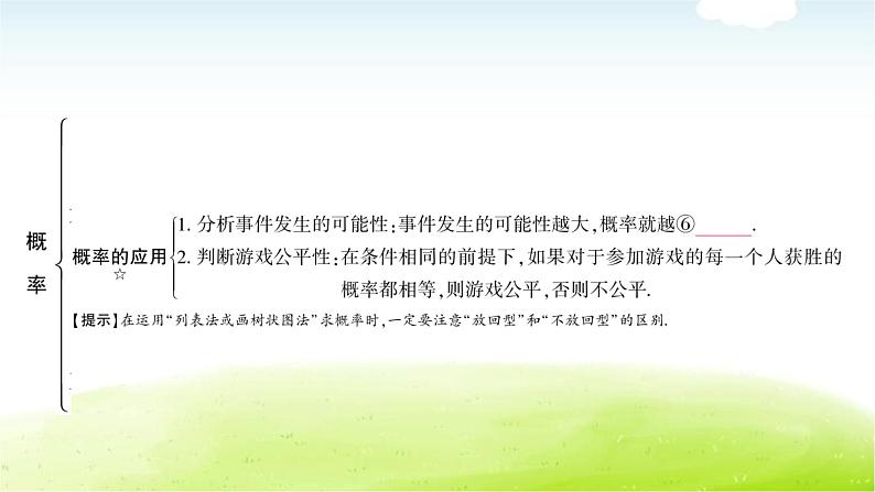 中考数学复习第二节概率教学课件第5页