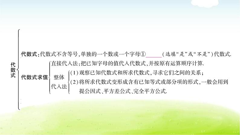 中考数学复习第三节代数式、整式与因式分解教学课件03