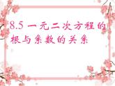泰山区泰山实验中学2023年八年级第二学期8.5 一元二次方程的      根与系数的关系课件PPT