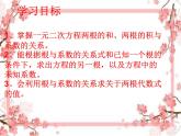 泰山区泰山实验中学2023年八年级第二学期8.5 一元二次方程的      根与系数的关系课件PPT