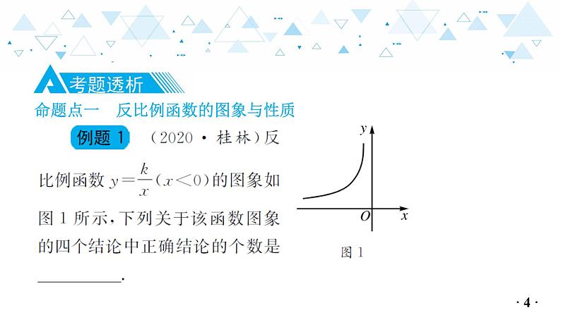 中考总复习数学 第三章  第 4 讲   反比例函数课件05