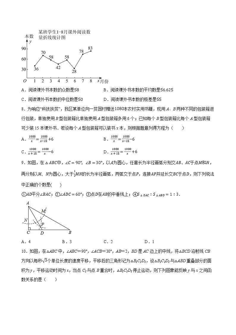数学（抚本铁辽葫五市卷）-学易金卷：2023年中考第一次模拟考试卷03