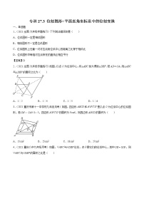 初中数学人教版九年级下册27.3 位似当堂达标检测题