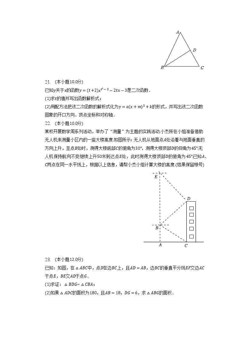 2023年上海市长宁区中考数学一模试卷第3页