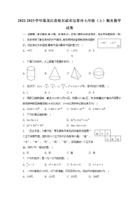 2022-2023学年黑龙江省哈尔滨市五常市七年级（上）期末数学试卷(含解析）