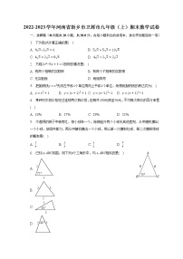 2022-2023学年河南省新乡市卫辉市九年级（上）期末数学试卷(含解析）