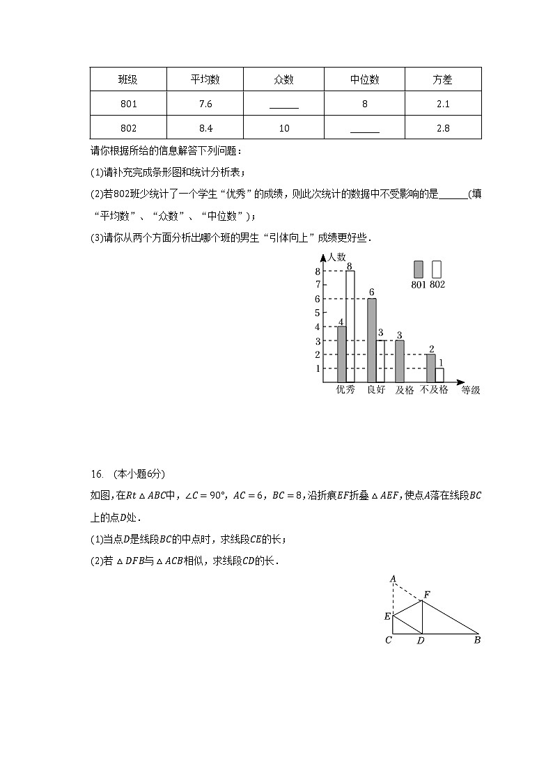 2023年安徽省滁州市定远县兴隆中学中考数学模拟试卷(无答案)第3页