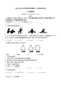 2023年广西南宁市第二中学九年级下学期第一次适应性试数学试题(无答案)