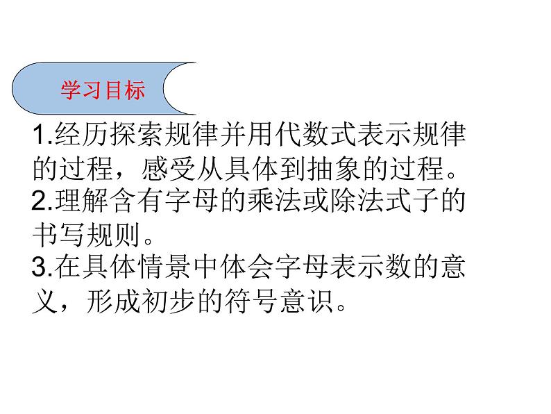 鲁教版六年级上课册数学3.1用字母表示数课件PPT第2页