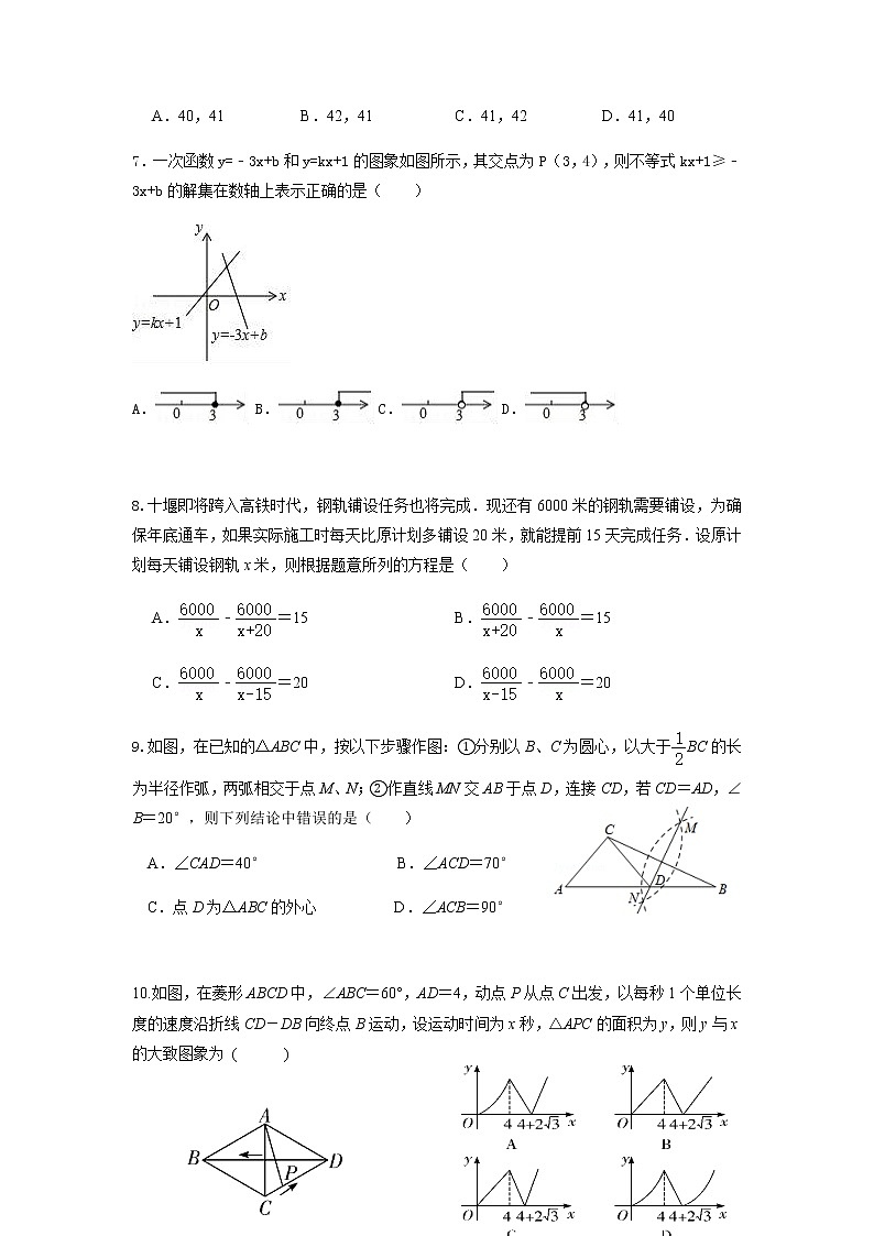 河南省漯河市实验中学2019-2020学年九年级下学期+第一次月考数学试卷02