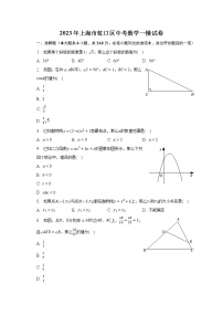 2023年上海市虹口区中考数学一模试卷（含解析）