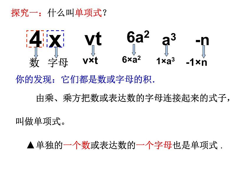 鲁教版六年级上课册数学3.3整式课件PPT05