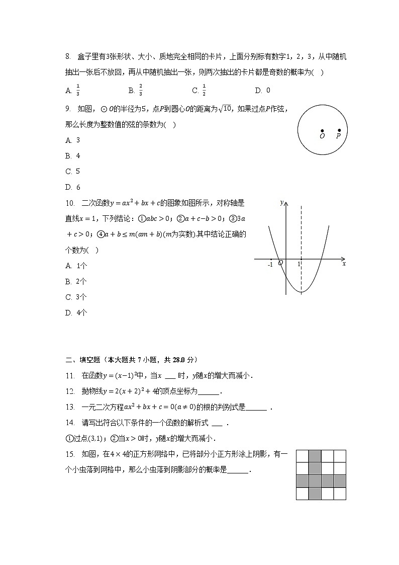 2022-2023学年广东省梅州市平远县铁民中学九年级（下）开学数学试卷（含解析）02