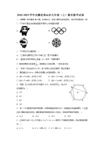 2022-2023学年安徽省黄山市九年级（上）期末数学试卷（含解析）